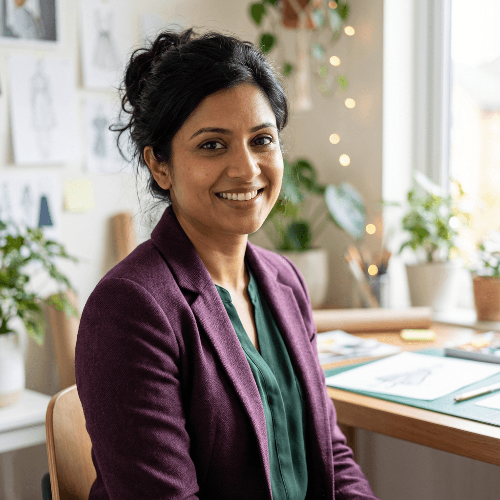 Priya Sharma, scheduling coordinator, at her desk